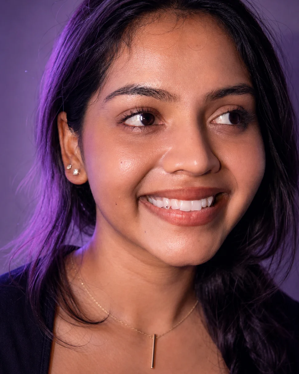 Patient smiling with professionally placed tooth jewellery